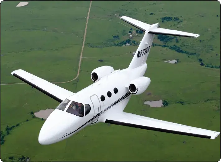 Cessna Citation Mustang very light jet with a predominantly composite airframe