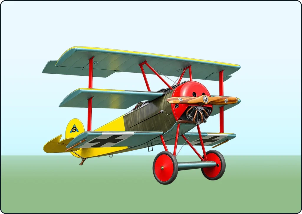 Rigid steel landing gear assembly used on an early aircraft