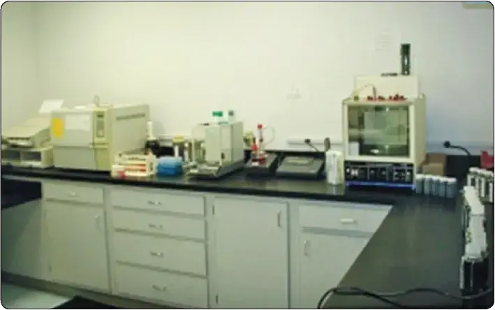 Laboratory analysis of aircraft fuel samples for contamination and fuel quality testing