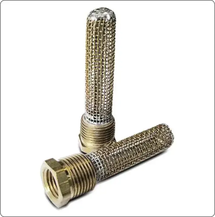 Fuel tank outlet finger strainers used in light aircraft to prevent contaminants from entering the fuel system