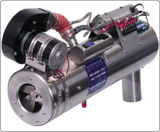 Modern aircraft combustion heater used to generate heated air for the cabin environmental control system