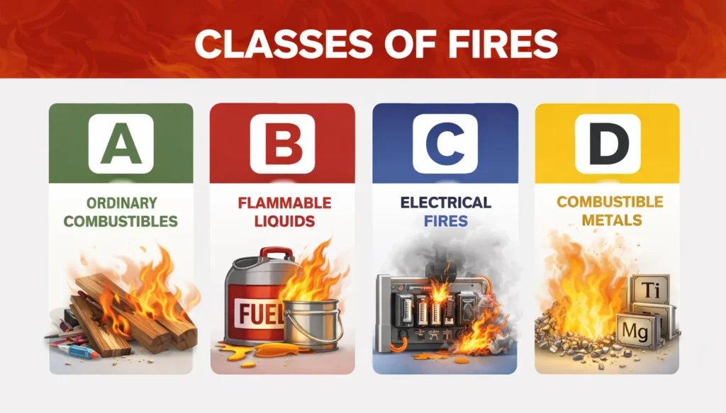 Classes of fires