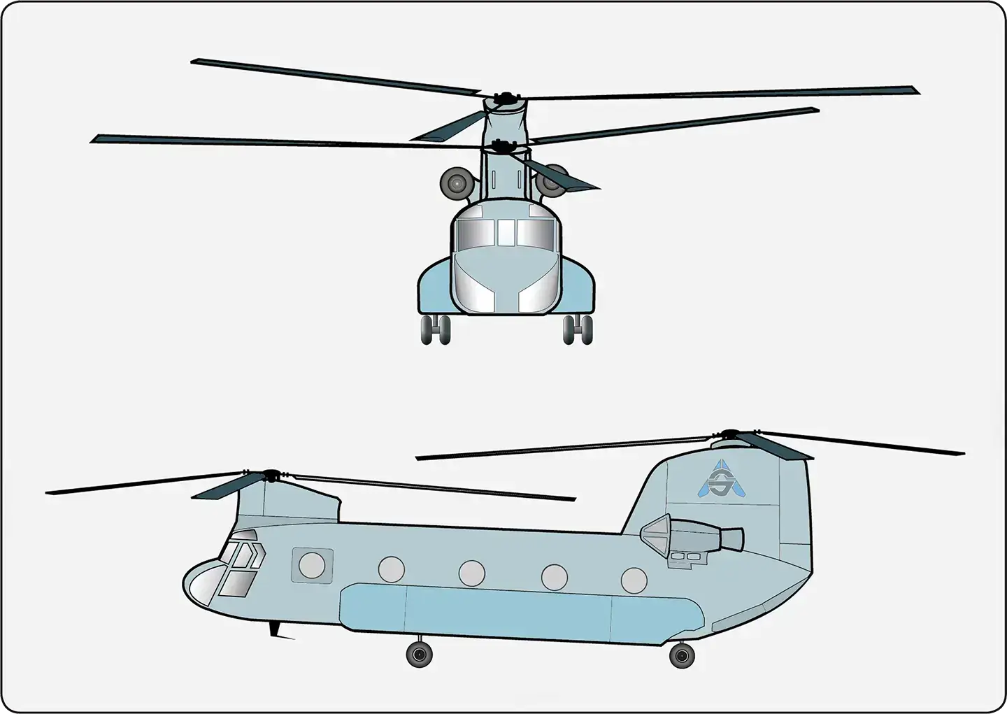 Dual rotor helicopter