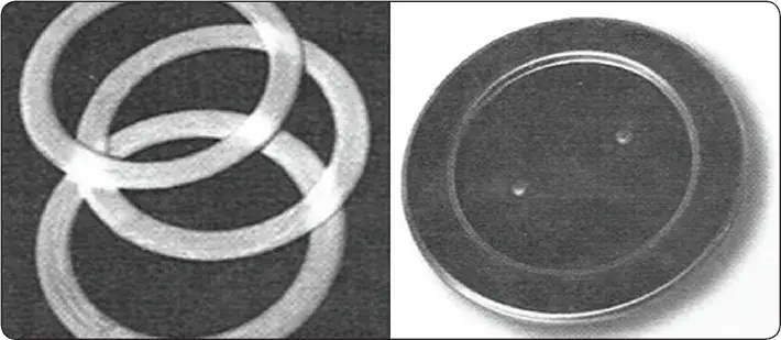 Aircraft fabric inspection rings and an inspection cover for access to internal components