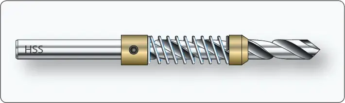 Drill stop used to control drilling depth when making holes in aircraft sheet metal