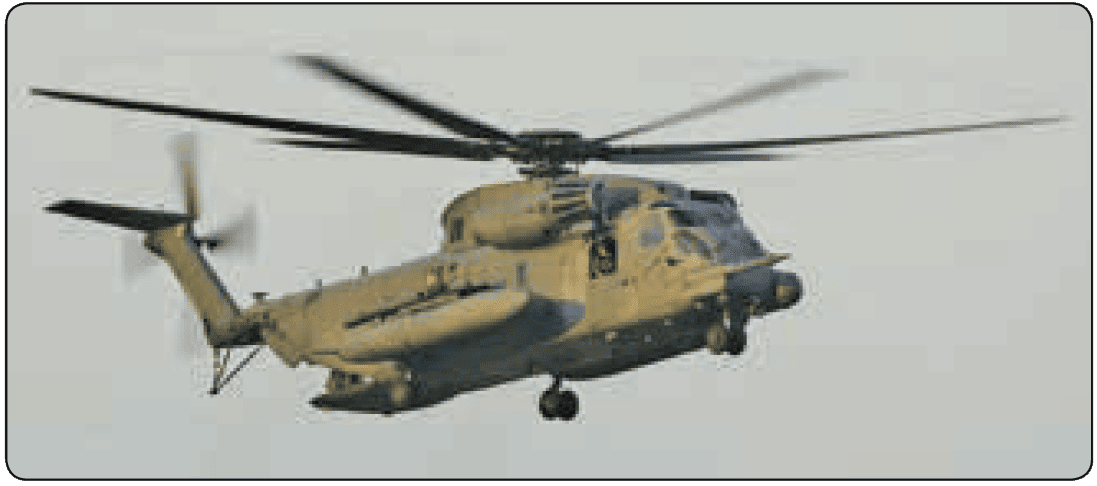 Air Force CH-53 in a hover