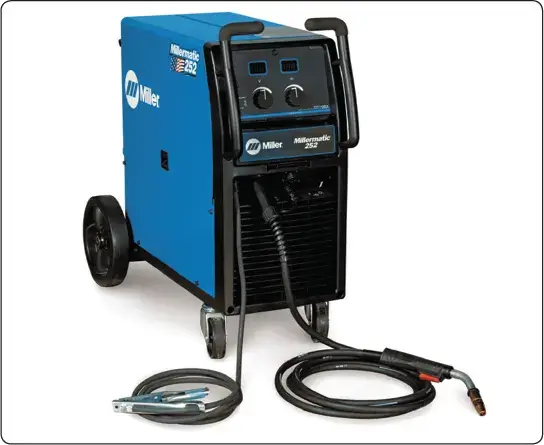 MIG welder or gas metal arc welding (GMAW) equipment used for aircraft metal welding