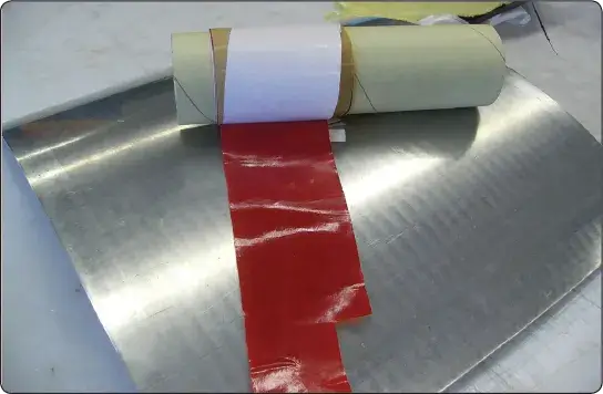Roll of film adhesive used for bonding aircraft composite materials and structures