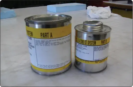 Two-part paste adhesive used to bond aircraft composite materials and structural components