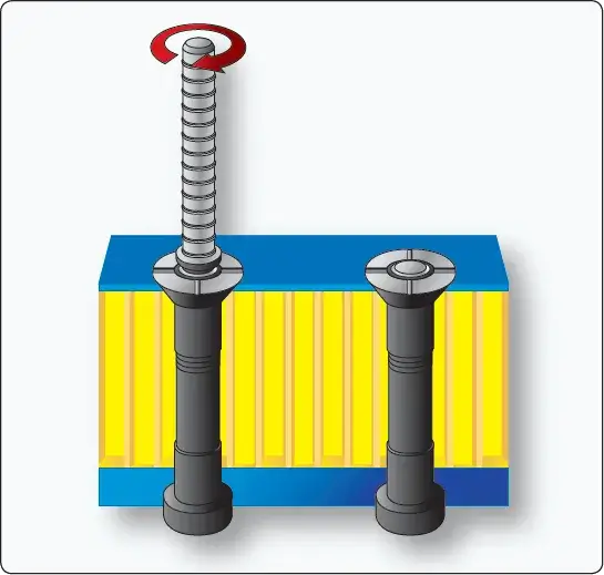 ASP fastener system used for joining aircraft composite structural components