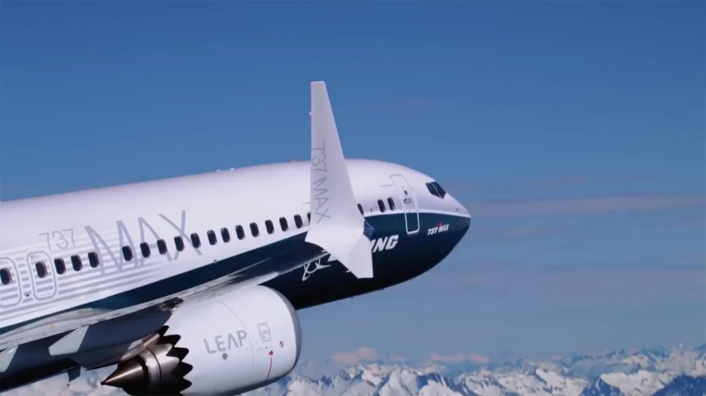 Boeing Max aircraft winglet