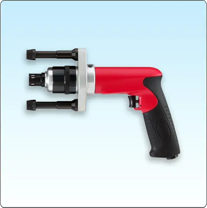 Microshaver used to remove excess material and finish aircraft rivet heads flush with the surface