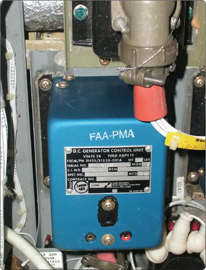 Generator control unit (GCU) in aircraft