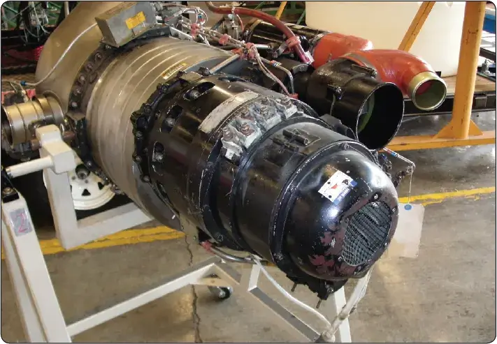 Large aircraft AC alternator used to generate electrical power for aircraft systems