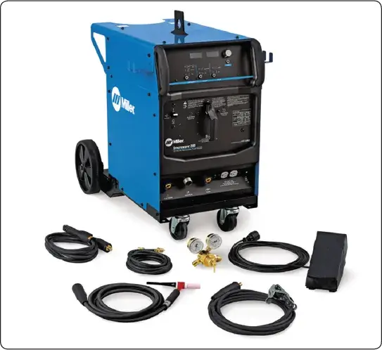 TIG welder or gas tungsten arc welding (GTAW) equipment used for aircraft metal welding