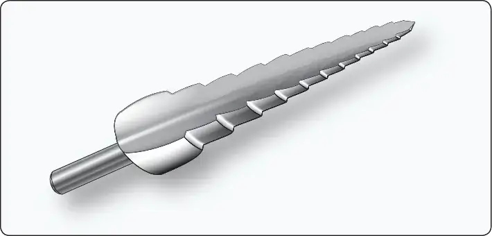 Unibit® drill used for drilling acrylic plastic in aircraft transparent plastic applications