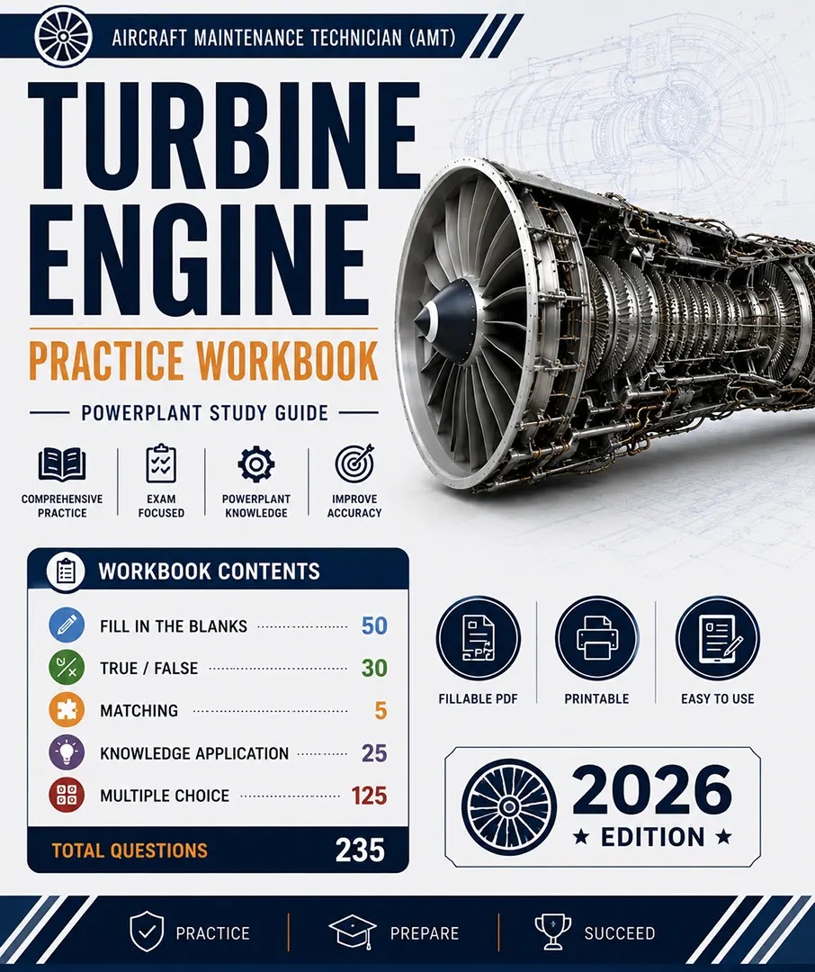 Turbine engine practice workbook for AMT