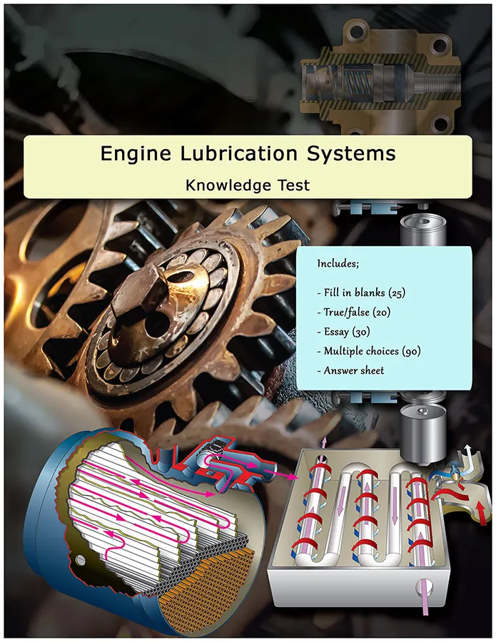 Engine lubrication system question paper for FAA AMT exam