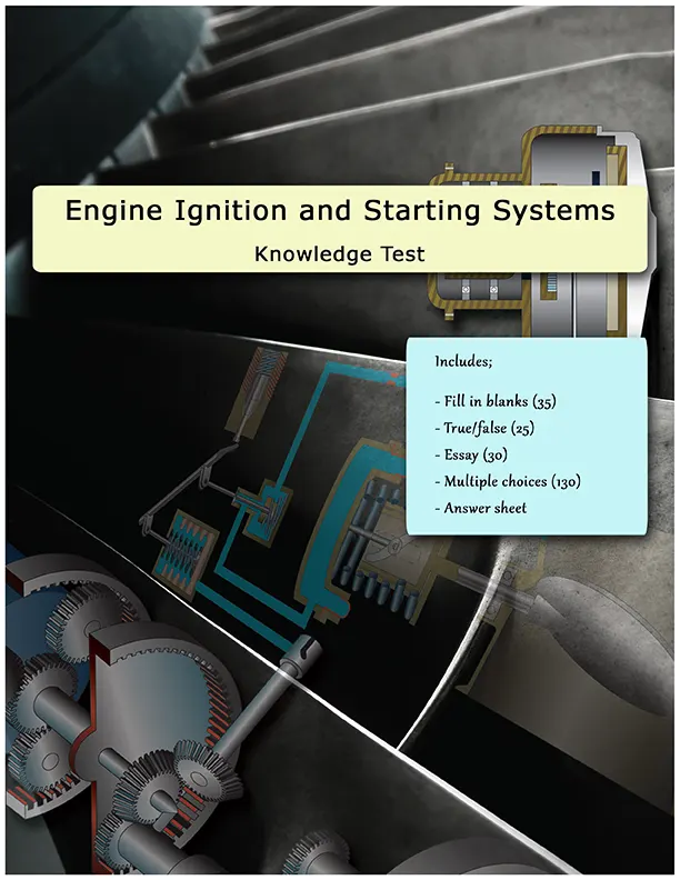 Engine ignition and starting systems question paper for AMT exam