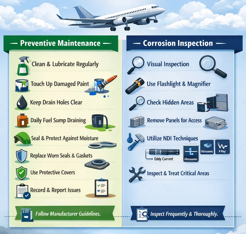 Aircraft corrosion prevention and inspection