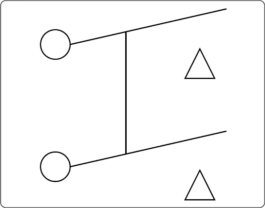 Circuit schematic symbol for a double-pole, single-throw (DPST) switch that controls two separate circuits simultaneously with one operating mechanism