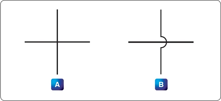 Methods of drawing unconnected crossover wires