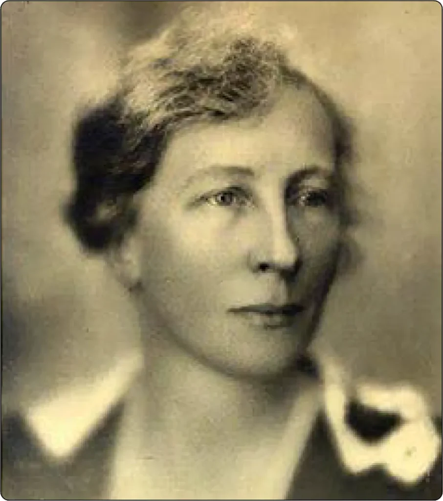 Portrait of Lillian Gilbreth, an industrial engineer recognized for advancing human factors, ergonomics, and workplace efficiency