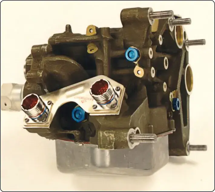 Fuel metering unit used to regulate the quantity of fuel delivered to a gas turbine engine