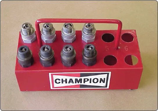 Spark plug tray used to hold and organize aircraft engine spark plugs during inspection, cleaning, and maintenance
