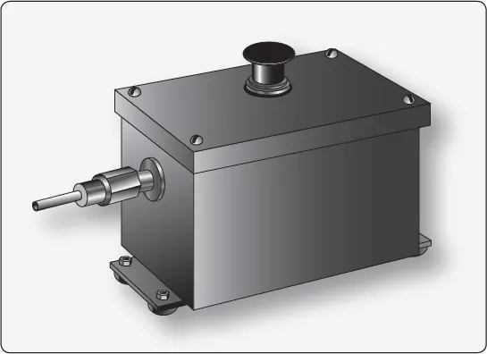 Vibratory spark plug cleaner used to remove carbon and other deposits from aircraft engine spark plugs during maintenance