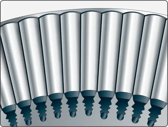 Turbine blade retention arrangement using rivets to secure the blades to the rotor assembly