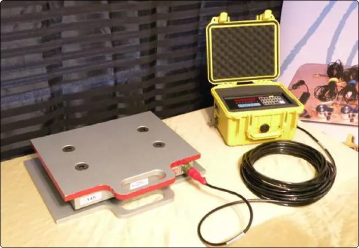 Platform scales used to measure aircraft weight during weighing procedures for determining the empty weight and center of gravity (EWCG)